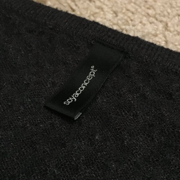 Soyaconcept European Soft Charcoal Grey Knit Sweater - Picture 8 of 14